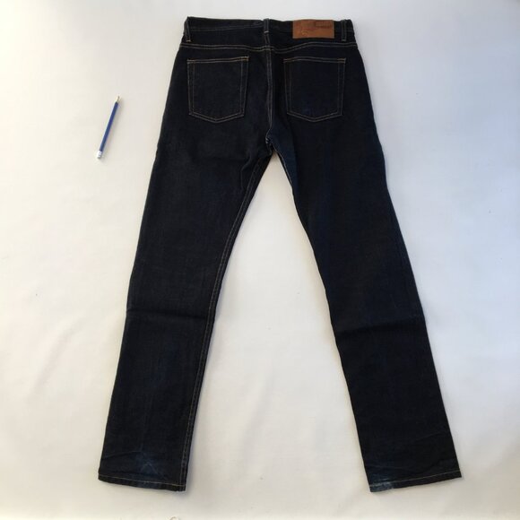 Naked & Famous Weird Guy Deep Indigo Stretch Selvedge Button Fly Jeans 33 - Picture 5 of 10